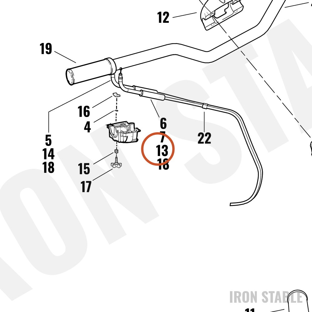 Harley-Davidson Cable, Throttle Cntrl