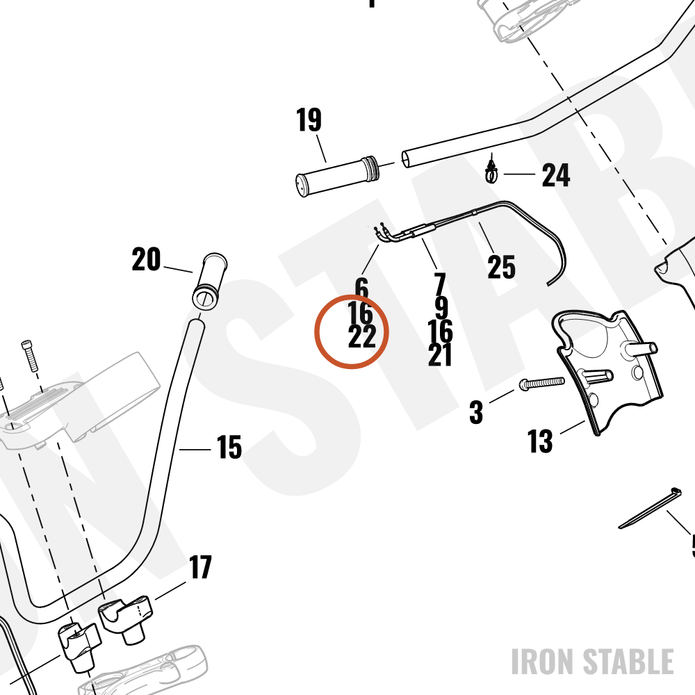 Harley-Davidson Cable, Idle Cntrl