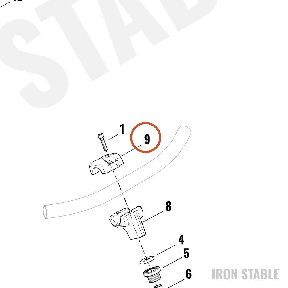 Harley-Davidson Clamp, Upr H-Bar, Chrome