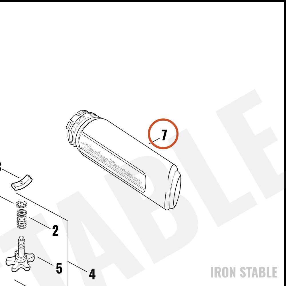 Harley-Davidson Grip, Centerline, Right