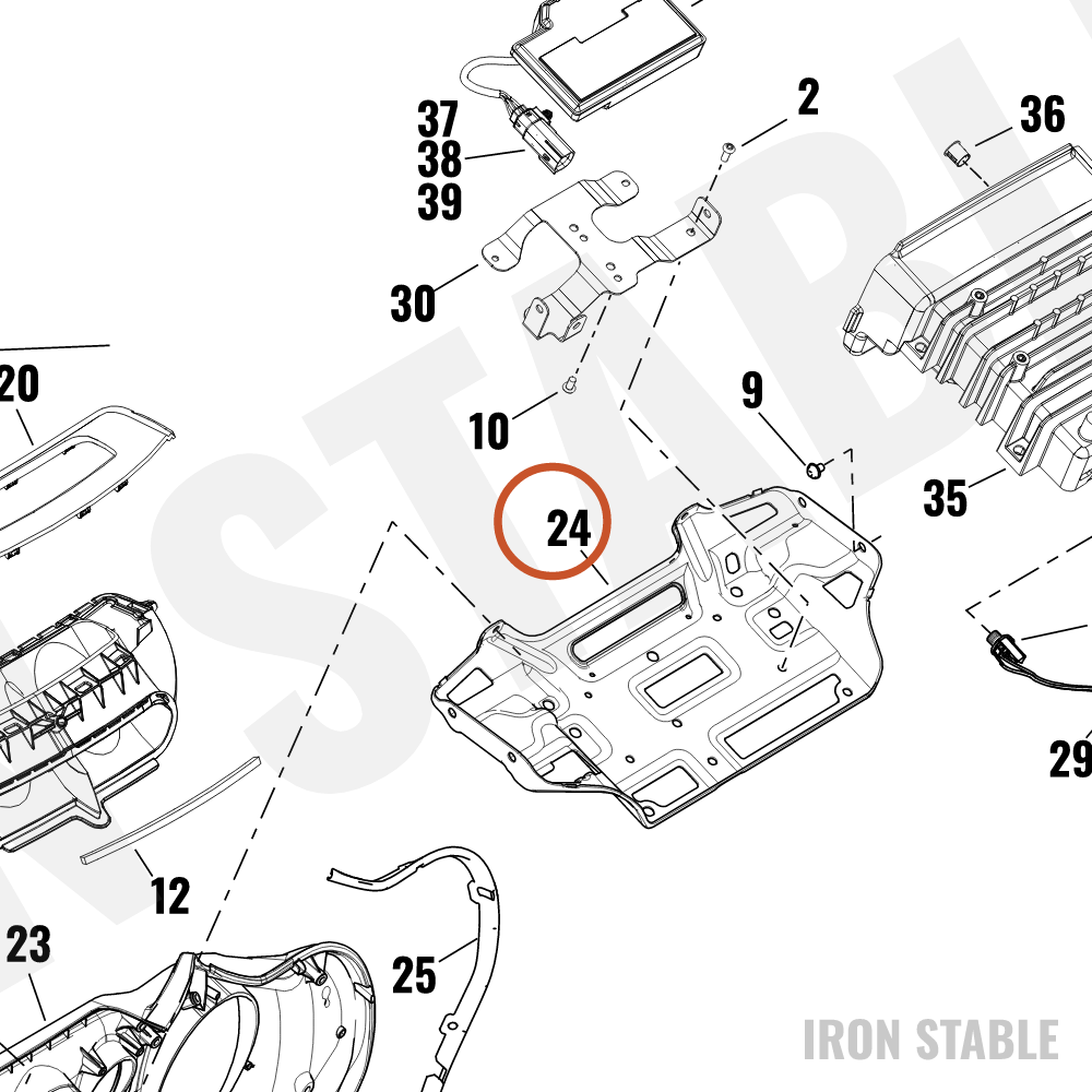 Harley-Davidson Fairing, Inr, Support Bracket
