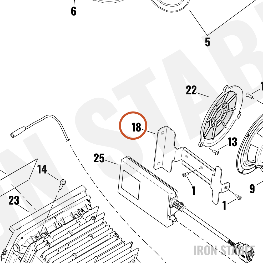 Harley-Davidson Mounting Bracket, Cb Module