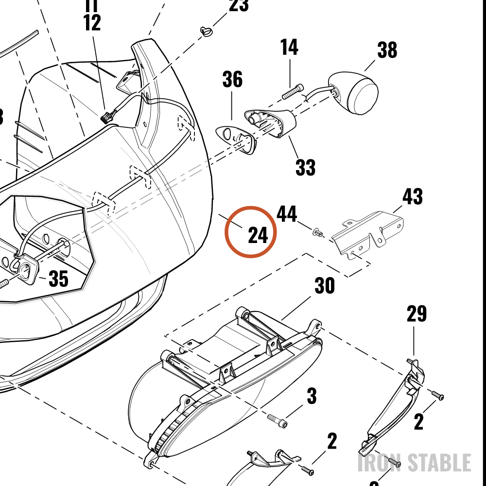 Harley-Davidson Fairing, Fr, X