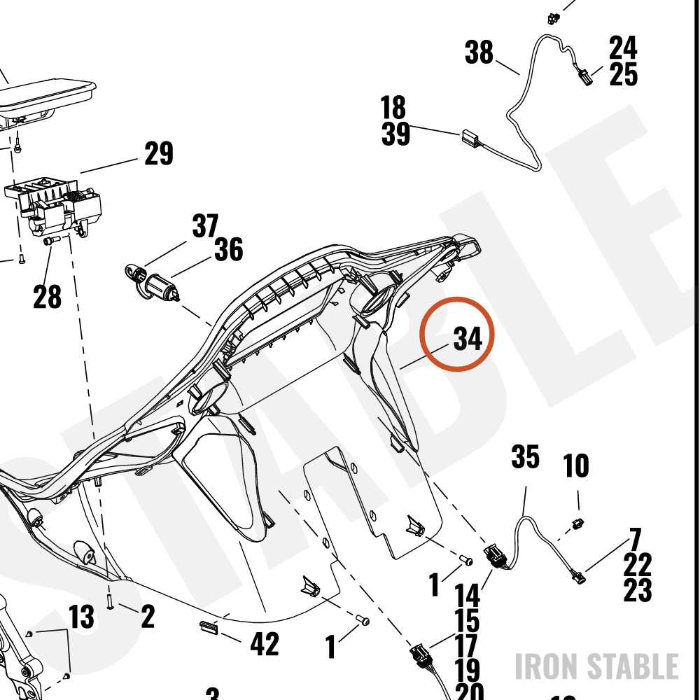 Harley-Davidson Fairing, Inr, Solid