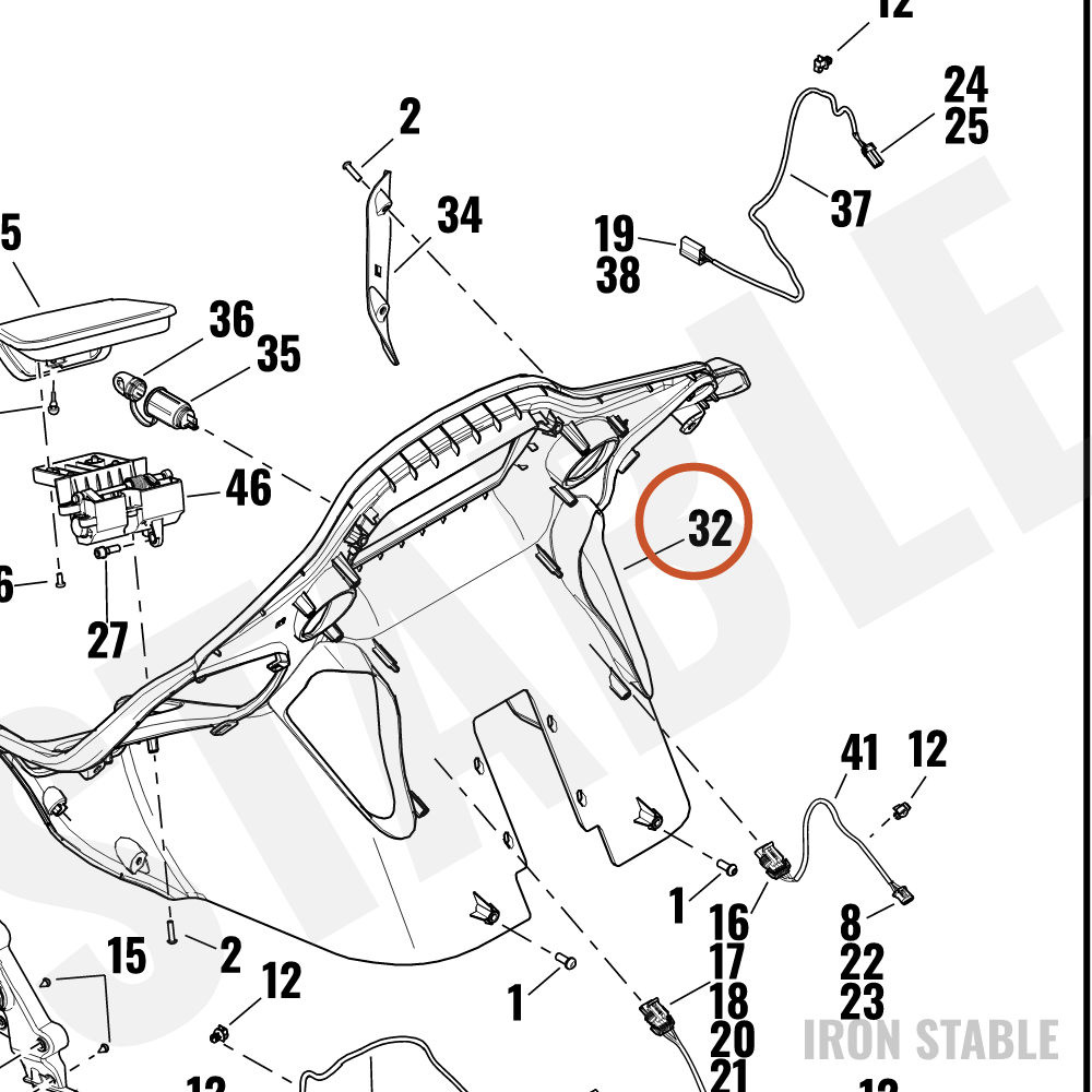 Harley-Davidson Fairing, Inr, Sld