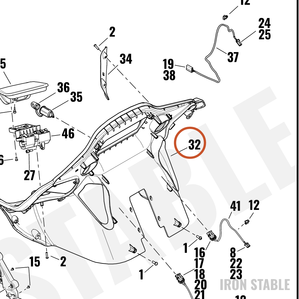 Harley-Davidson Fairing, Inr, Sld