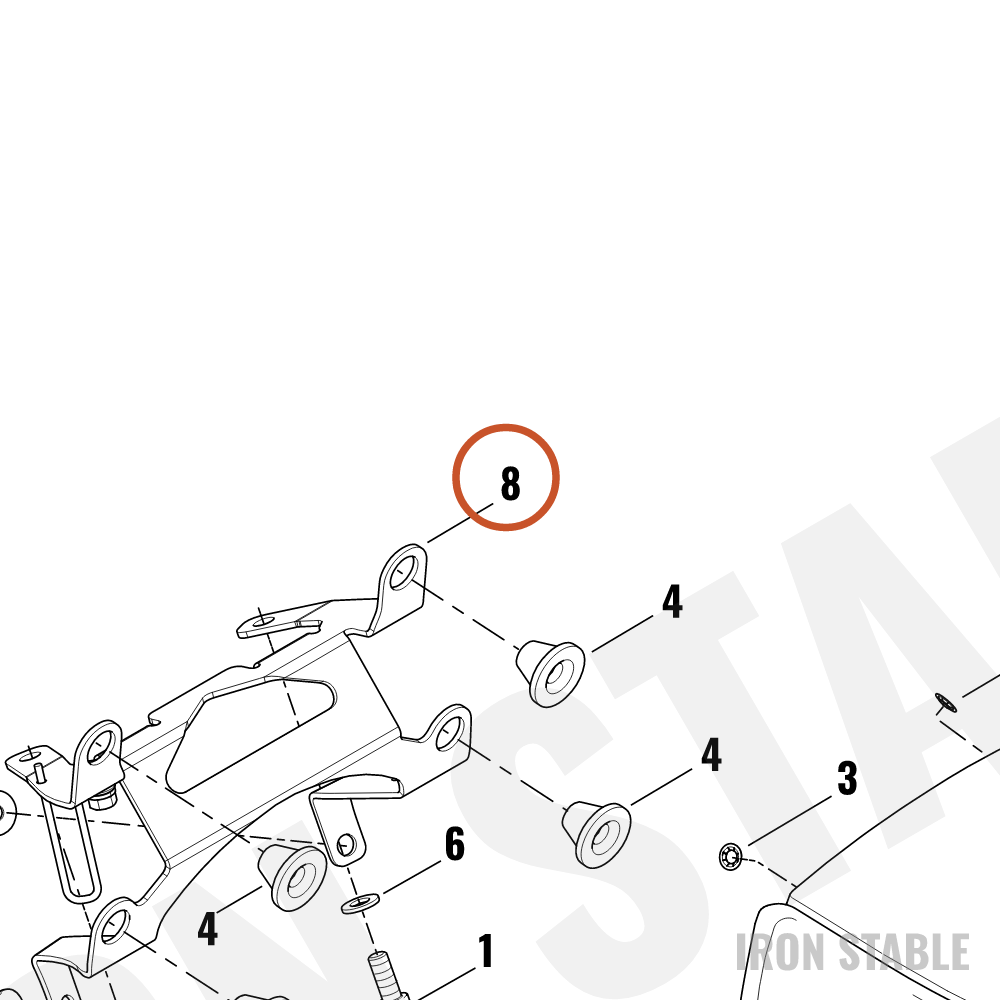 Harley-Davidson Fairing, Fr, Bracket, Plated