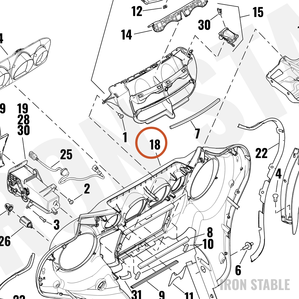 Harley-Davidson Fairing, Inr, Assembly, Sld