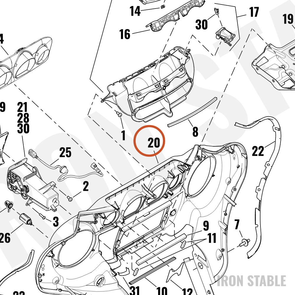 Harley-Davidson Fairing, Inr, Assembly, Sld