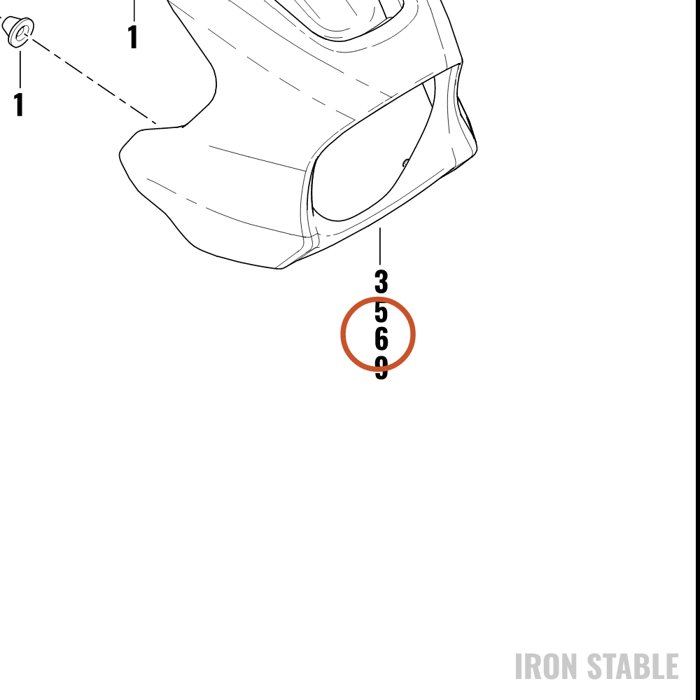 Harley-Davidson Fairing, Fr, Inner