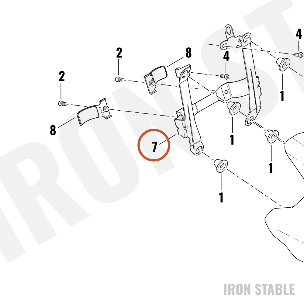 Harley-Davidson Fairing, Fr, Bracket