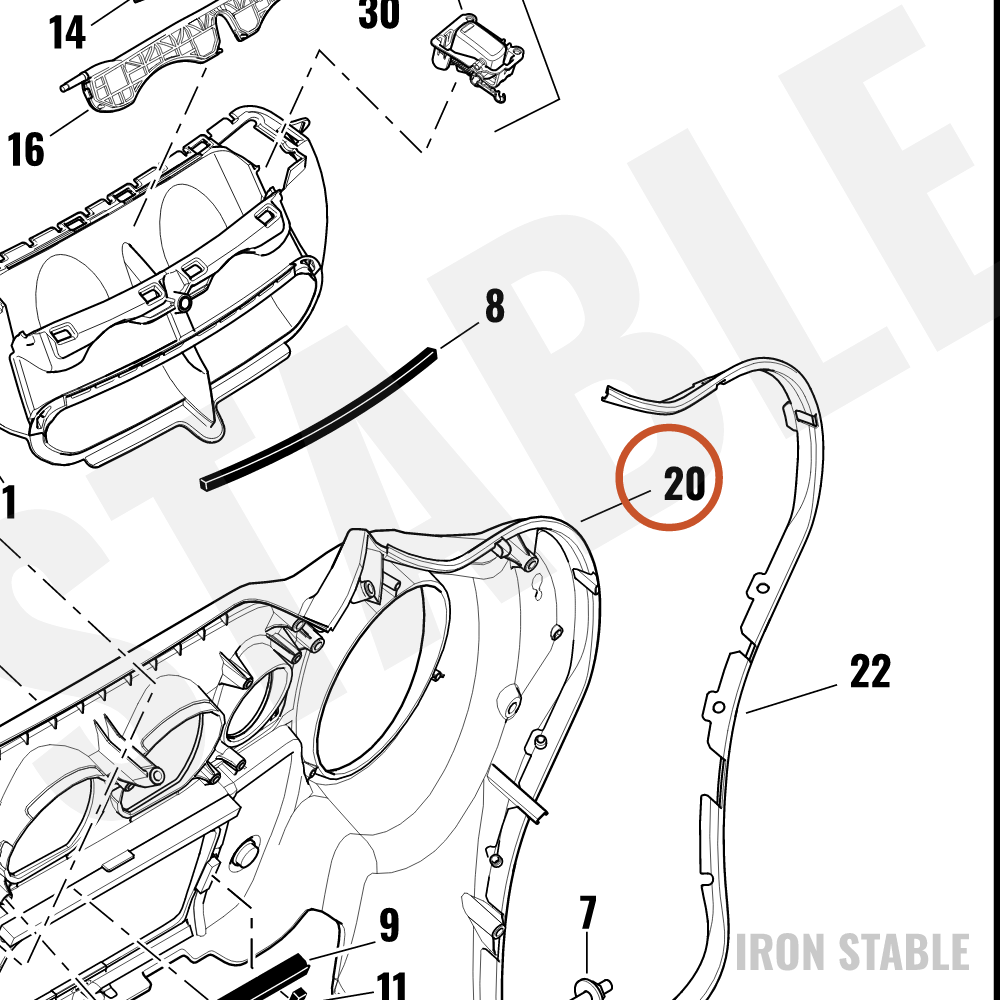 Harley-Davidson Fairing, Inr, Assembly, Sld