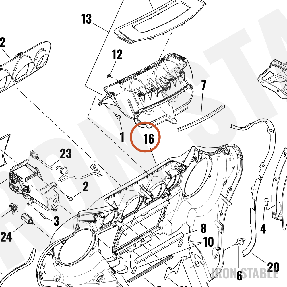 Harley-Davidson Fairing, Inr, Assembly, Sld