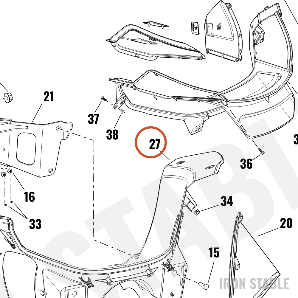 Harley-Davidson Fairing, Inr, Main