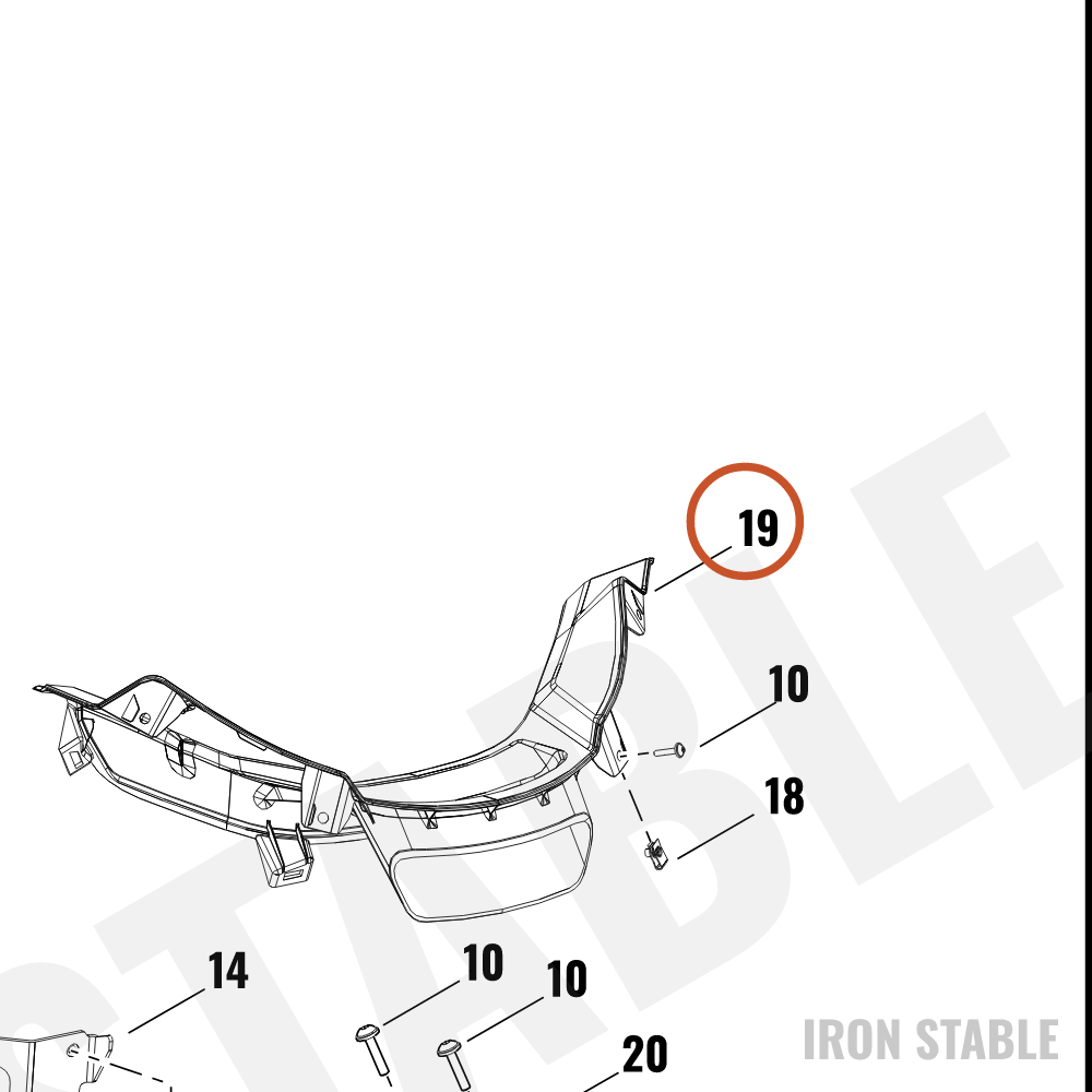 Harley-Davidson Fairing, Inr, Panel, Molded