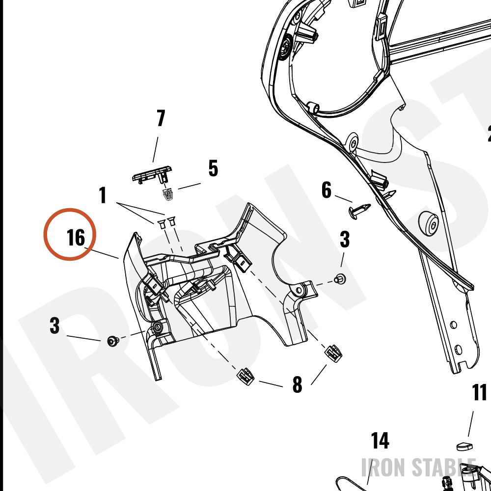 Harley-Davidson Fairing, Inr, Dash, Solid