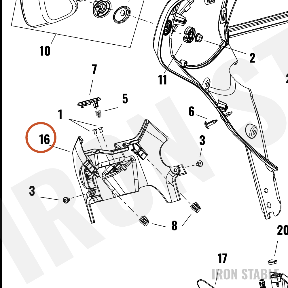 Harley-Davidson Fairing, Inr, Dash, Solid