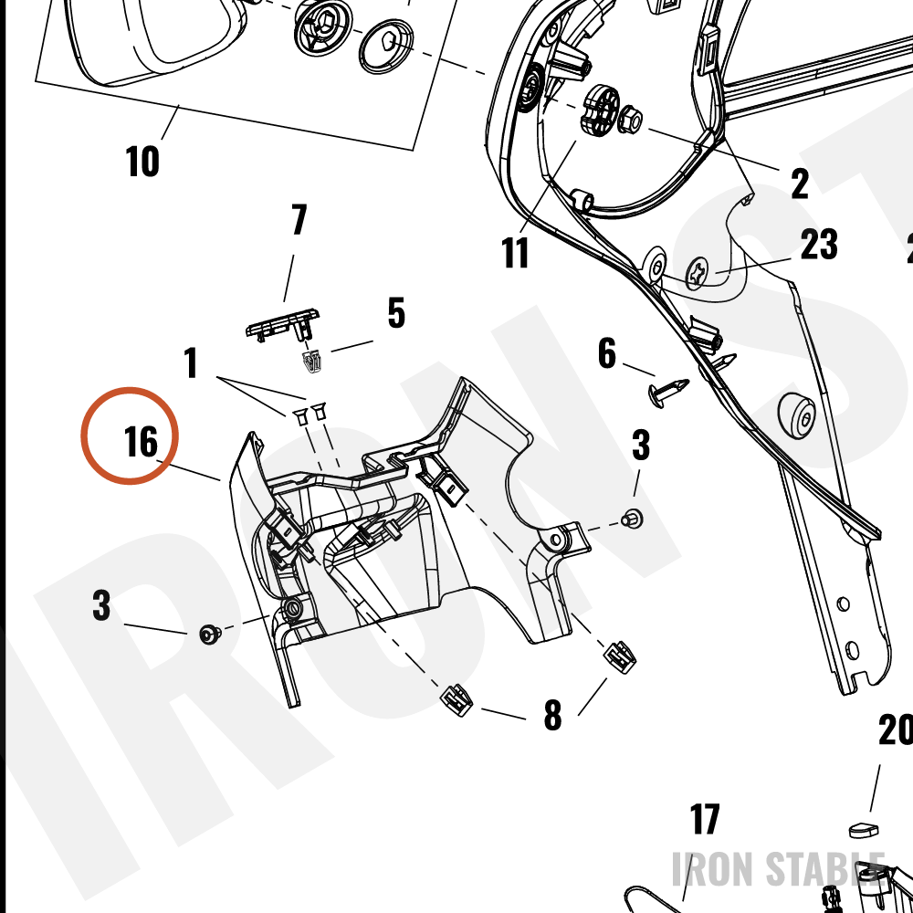 Harley-Davidson Fairing, Inr, Dash, Solid