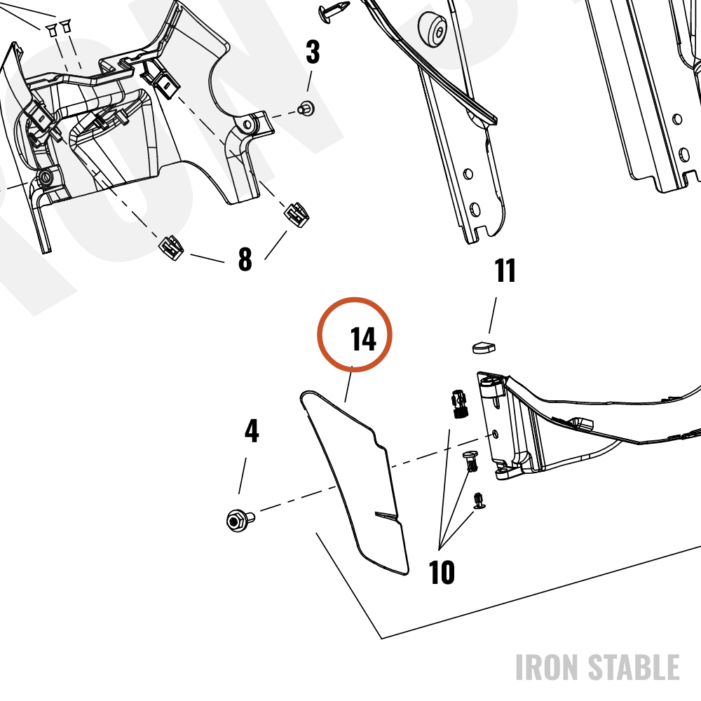 Harley-Davidson Deflector, Air, Wing, Rh