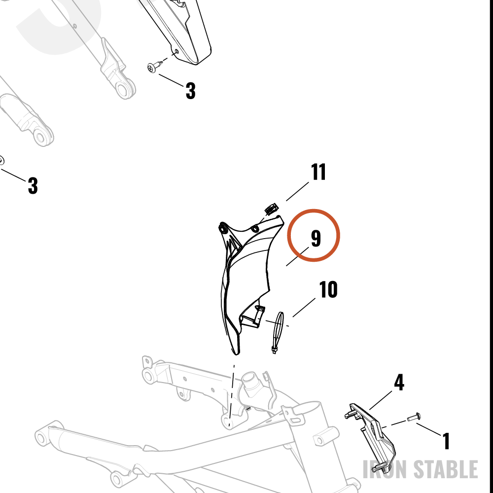 Harley-Davidson Deflector, Air, Lh
