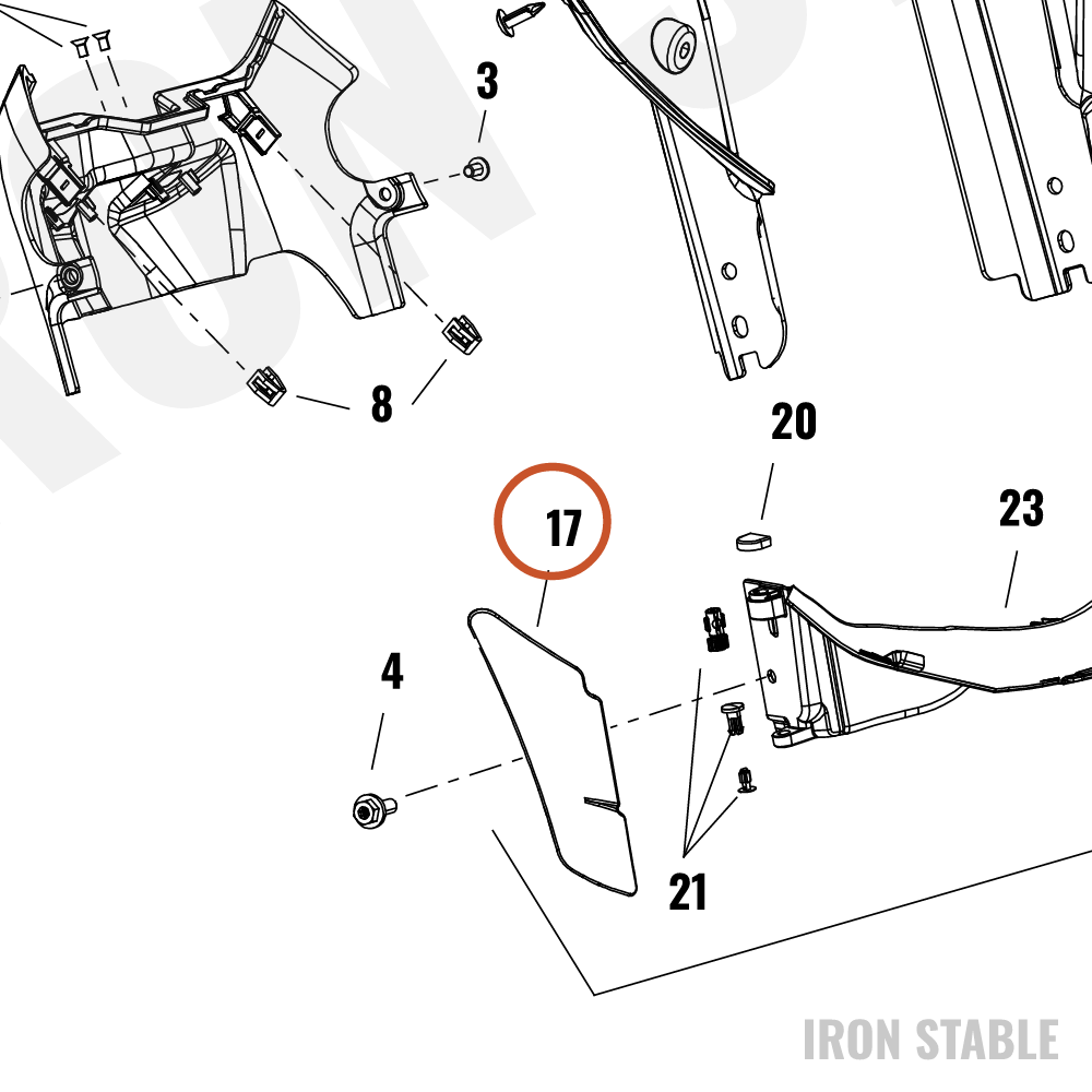 Harley-Davidson Deflector, Air, Rh