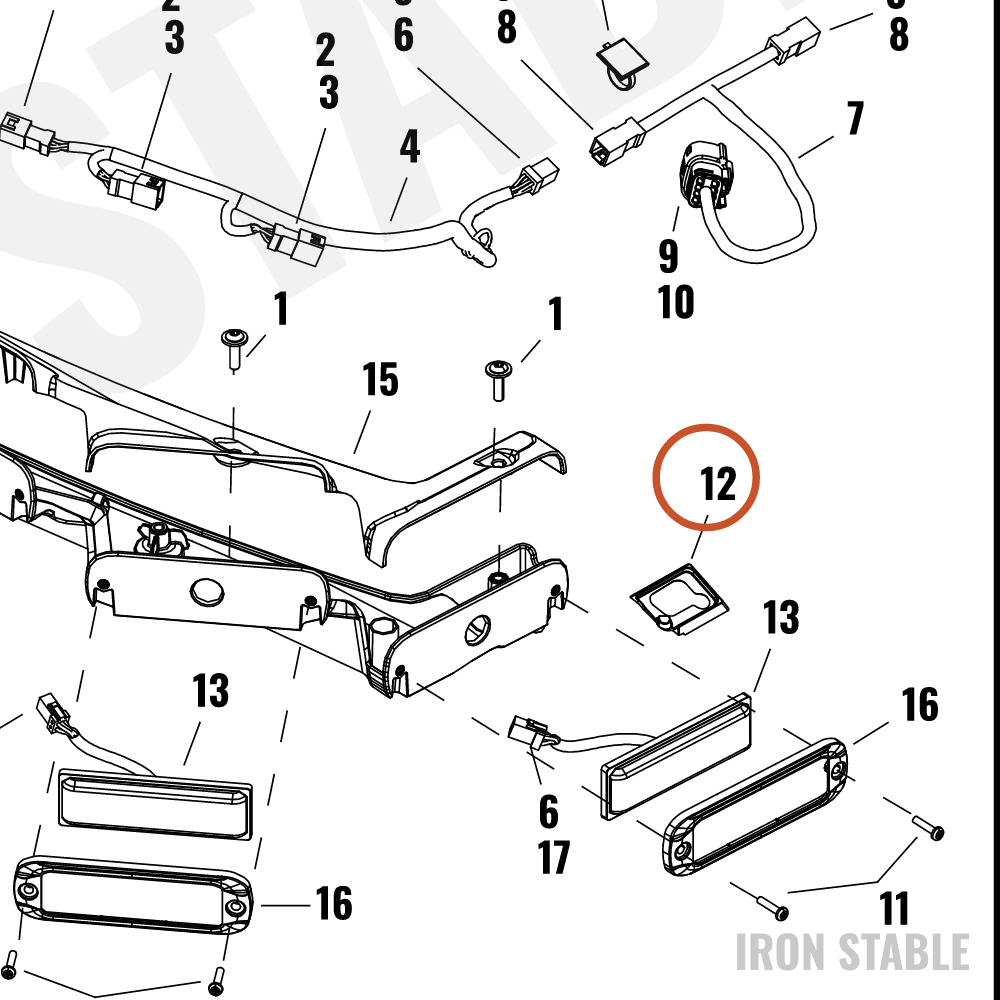 Harley-Davidson Fairing, Fr, Rh, Gasket