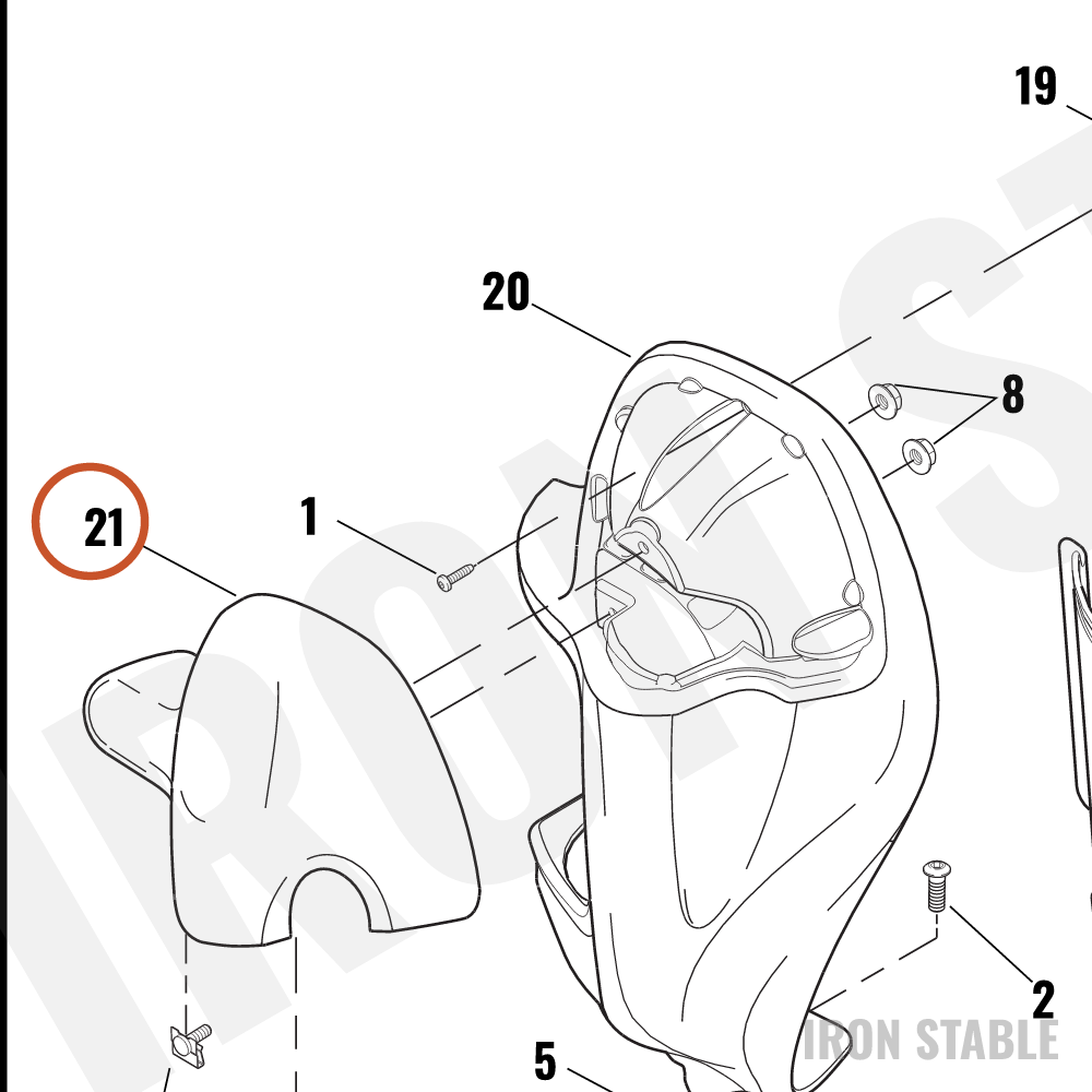 Harley-Davidson Cap, Lh/Frng-Lower