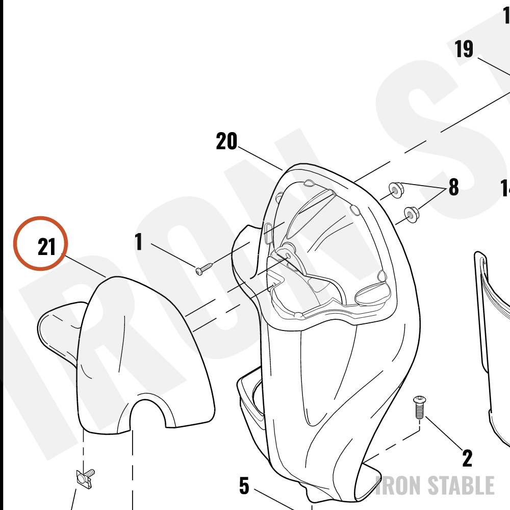 Harley-Davidson Cap, Lh/Frng-Lower, Stardust Silv