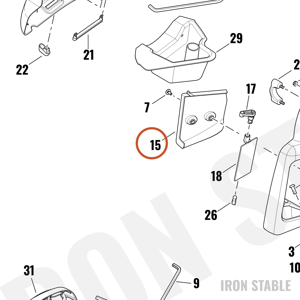 Harley-Davidson Cover, Lower-Frng, Lh-Ac