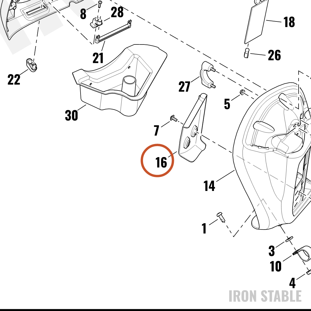 Harley-Davidson Cover, Lower-Frng, Rh-Ac