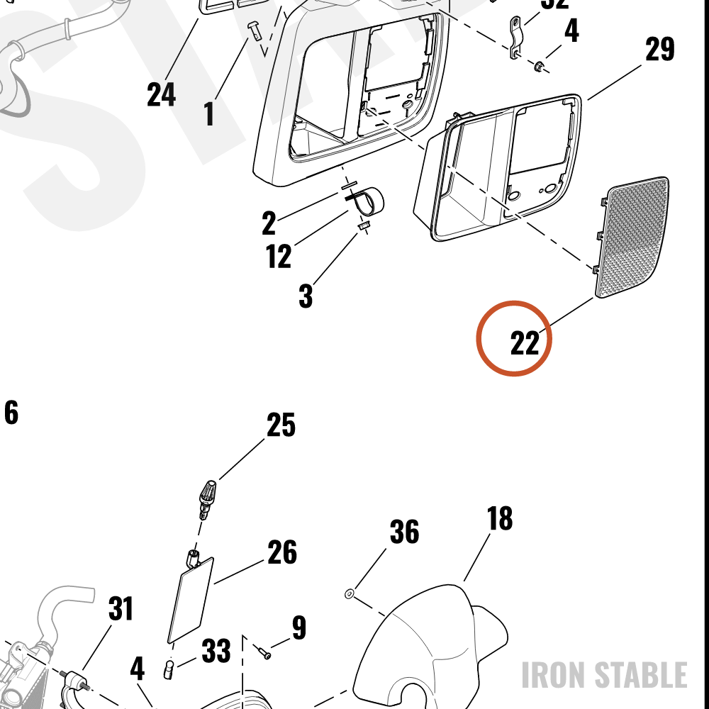 Harley-Davidson Screen, Radiator, Lh-Pc