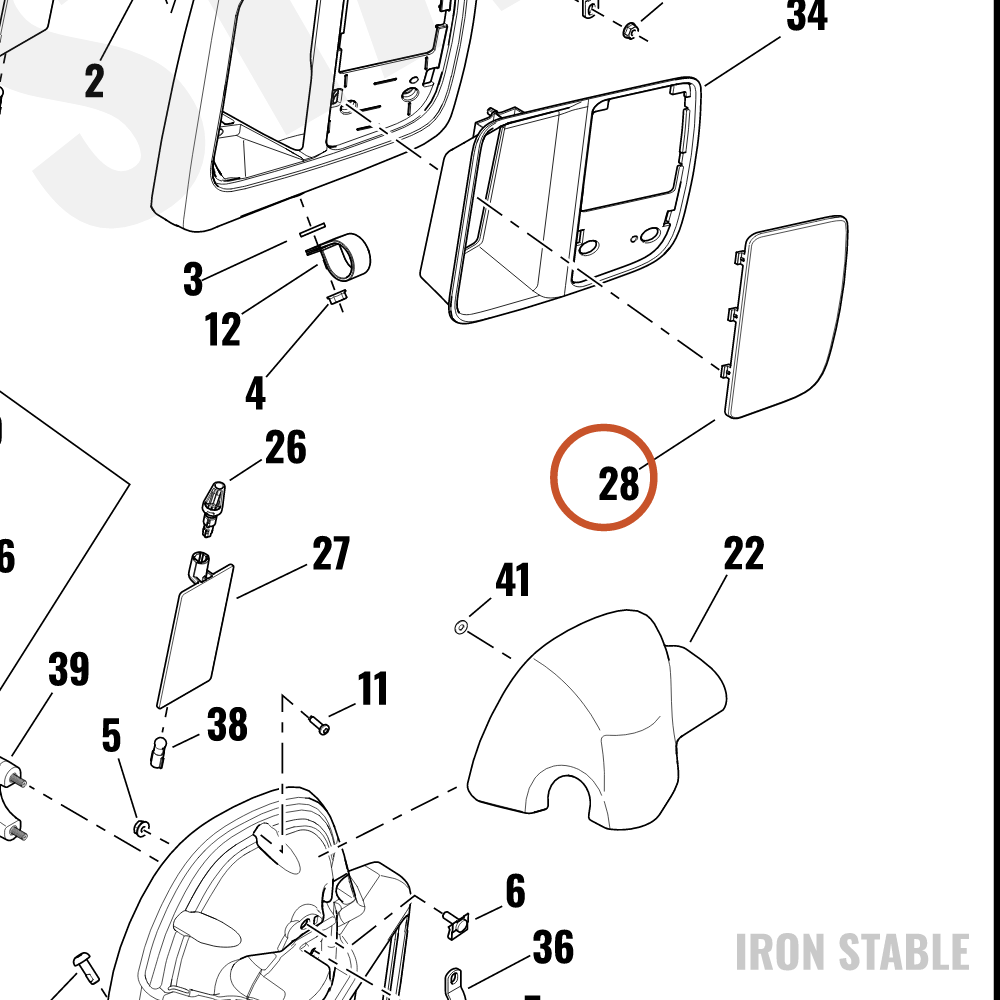 Harley-Davidson Lower Plate, Lh-Ac