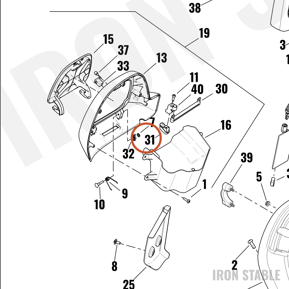 Harley-Davidson Knob, Door Vent