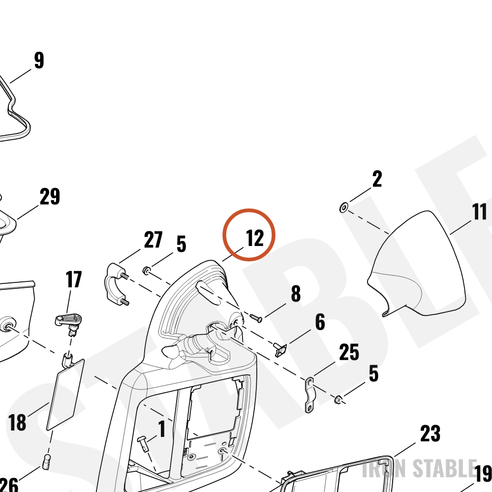 Harley-Davidson Sub-Assembly, Lower Fair, Lh, W/Fascia,