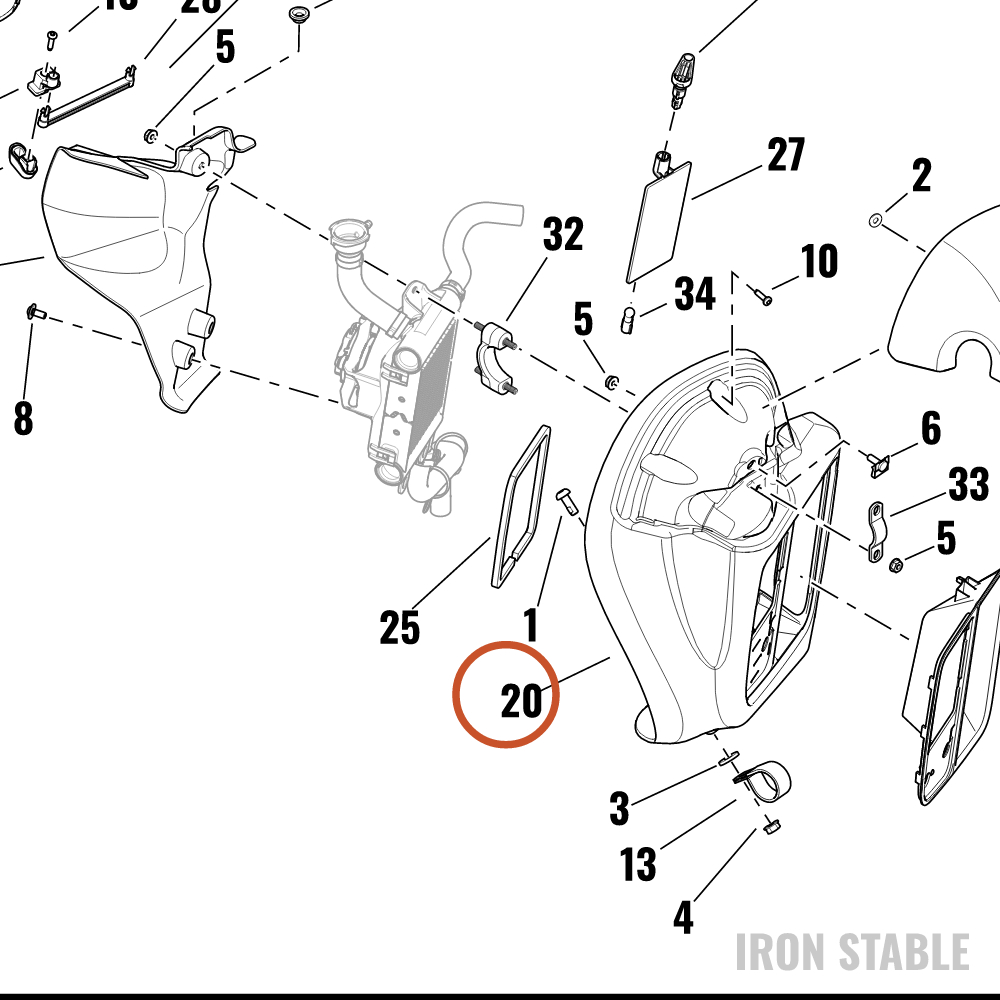 Harley-Davidson Fairing, Lower, Rh, Solid