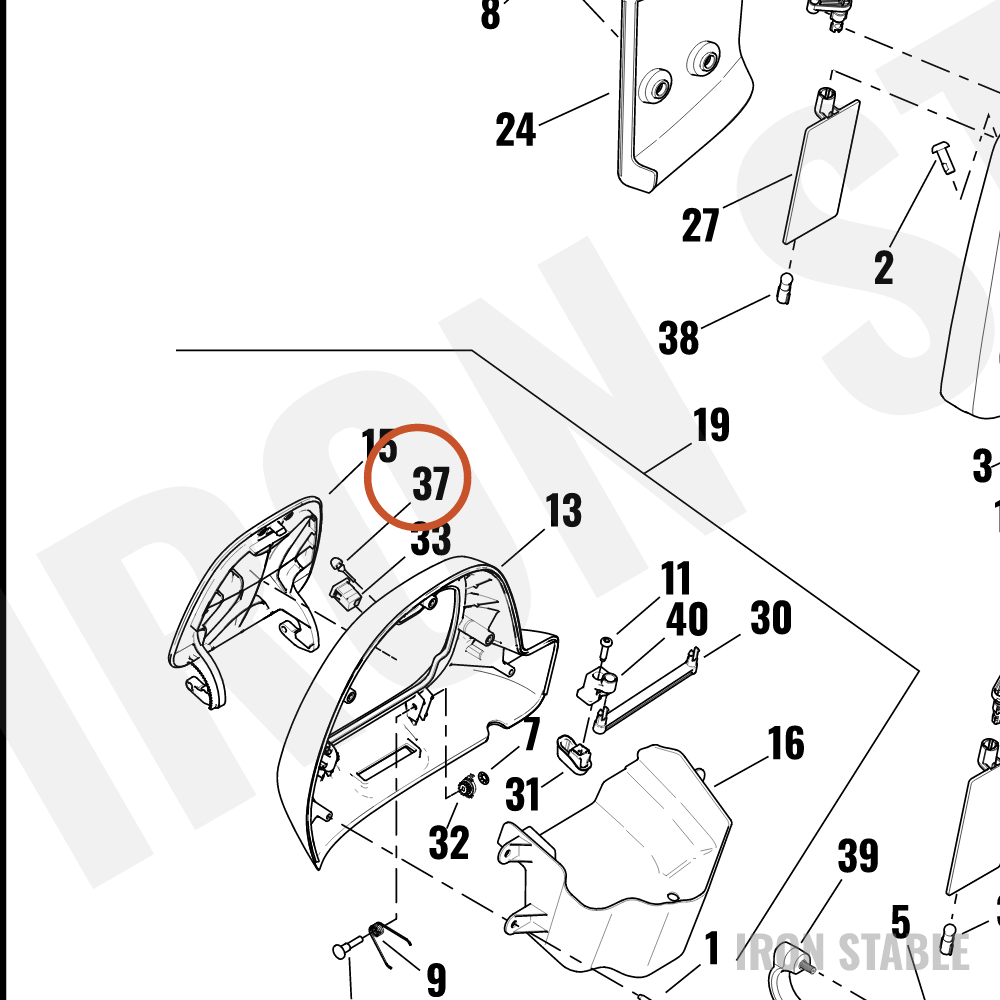 Harley-Davidson Bumper, Glovebox Door(Po)