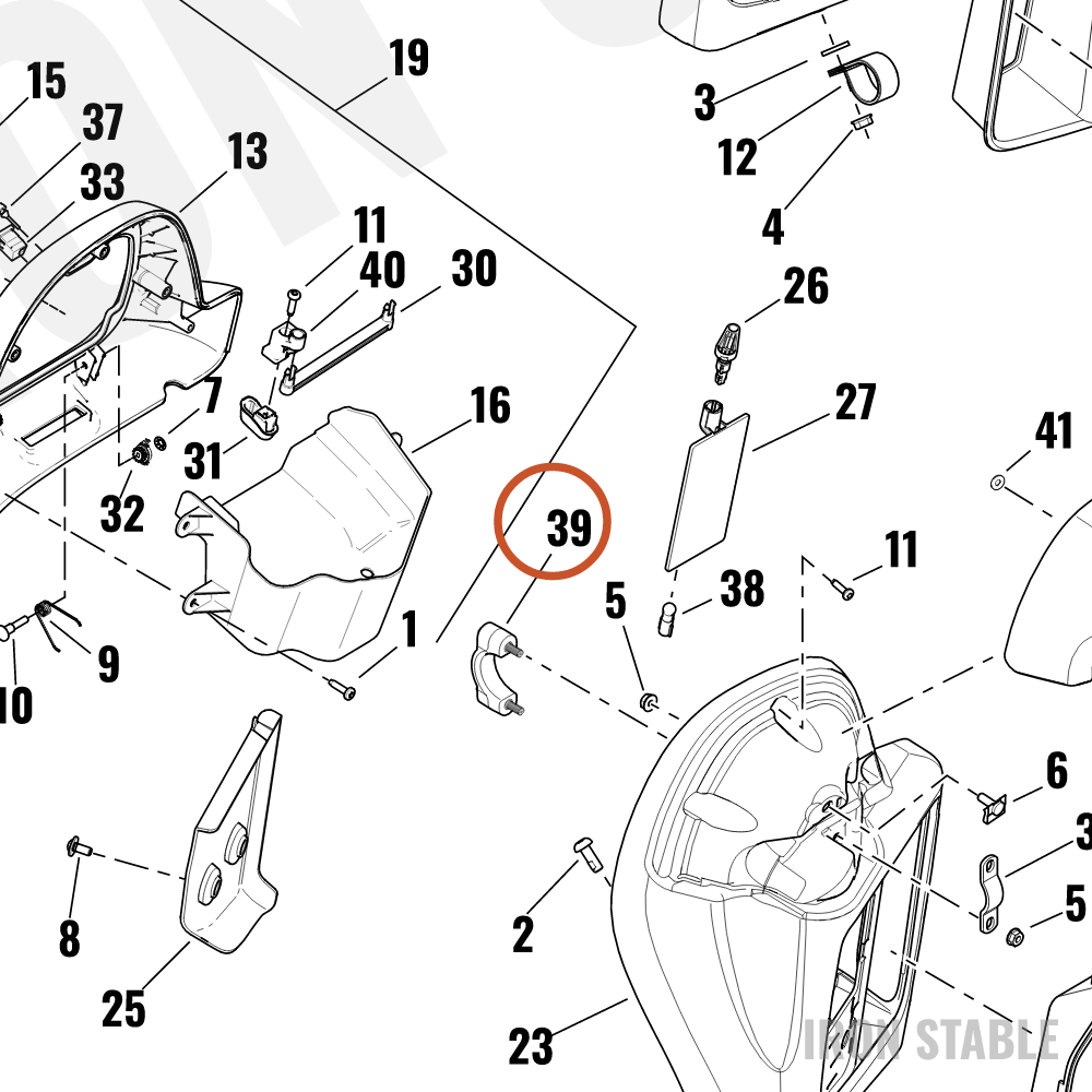 Harley-Davidson Clamp, Ac Lower-Frng