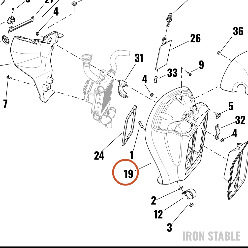 Harley-Davidson Frng Lower Sub-Component, Fascia Assembly