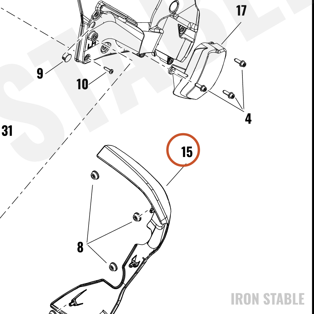 Harley-Davidson Fairing, Lower, Lh, Solid