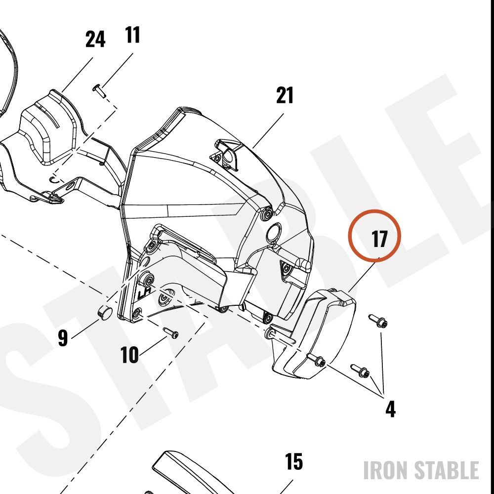 Harley-Davidson Fairing, Lower, Cover, Lh