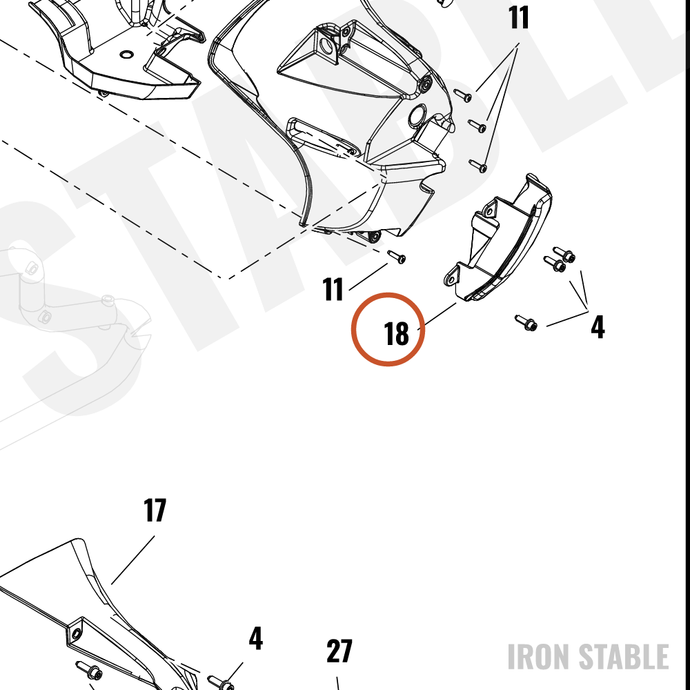 Harley-Davidson Fairing, Lower, Cover, Rh