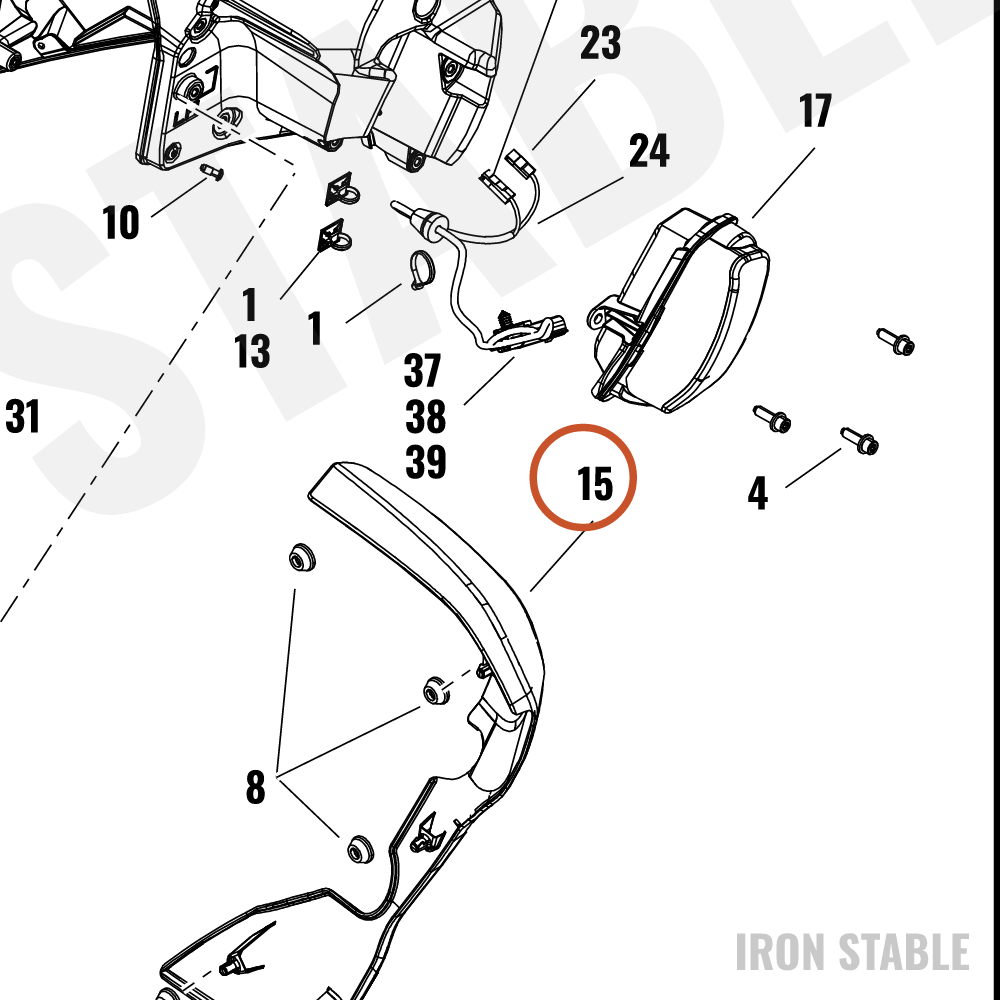 Harley-Davidson Fairing, Lower, Lh, Design