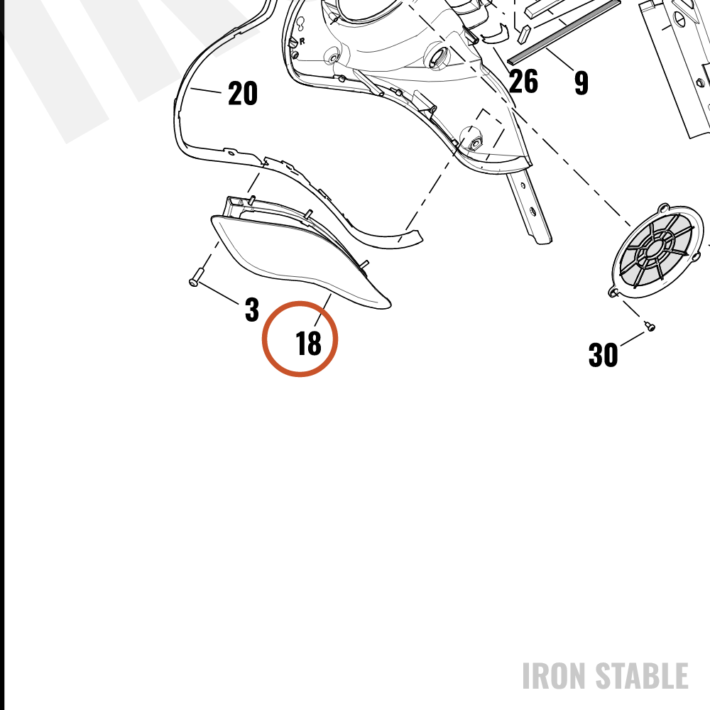 Harley-Davidson Air Deflector Assembly, Rh