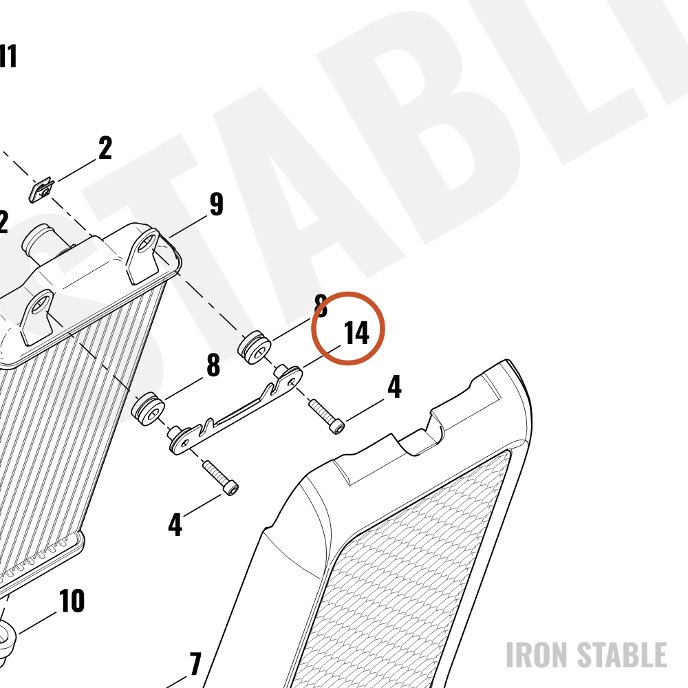 Harley-Davidson Shroud Mnt Assembly, Upr