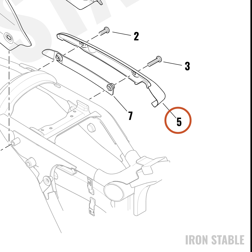 Harley-Davidson Cover, Fender, Lh, Black