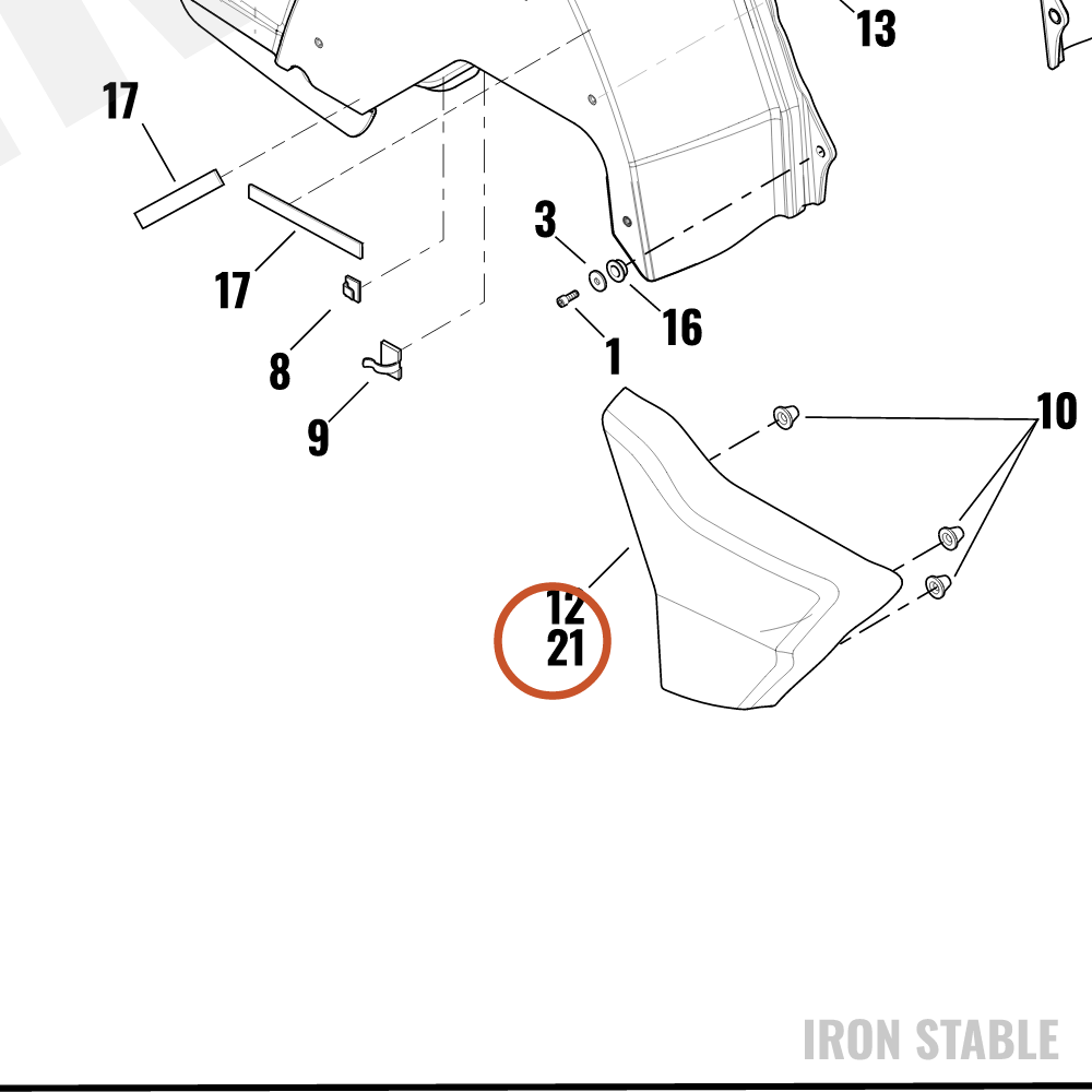 Harley-Davidson S/C Assembly, Rh, Twsd Chry