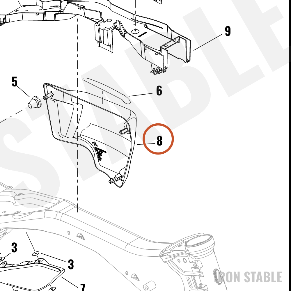 Harley-Davidson Cover, Side, Rh, Sld