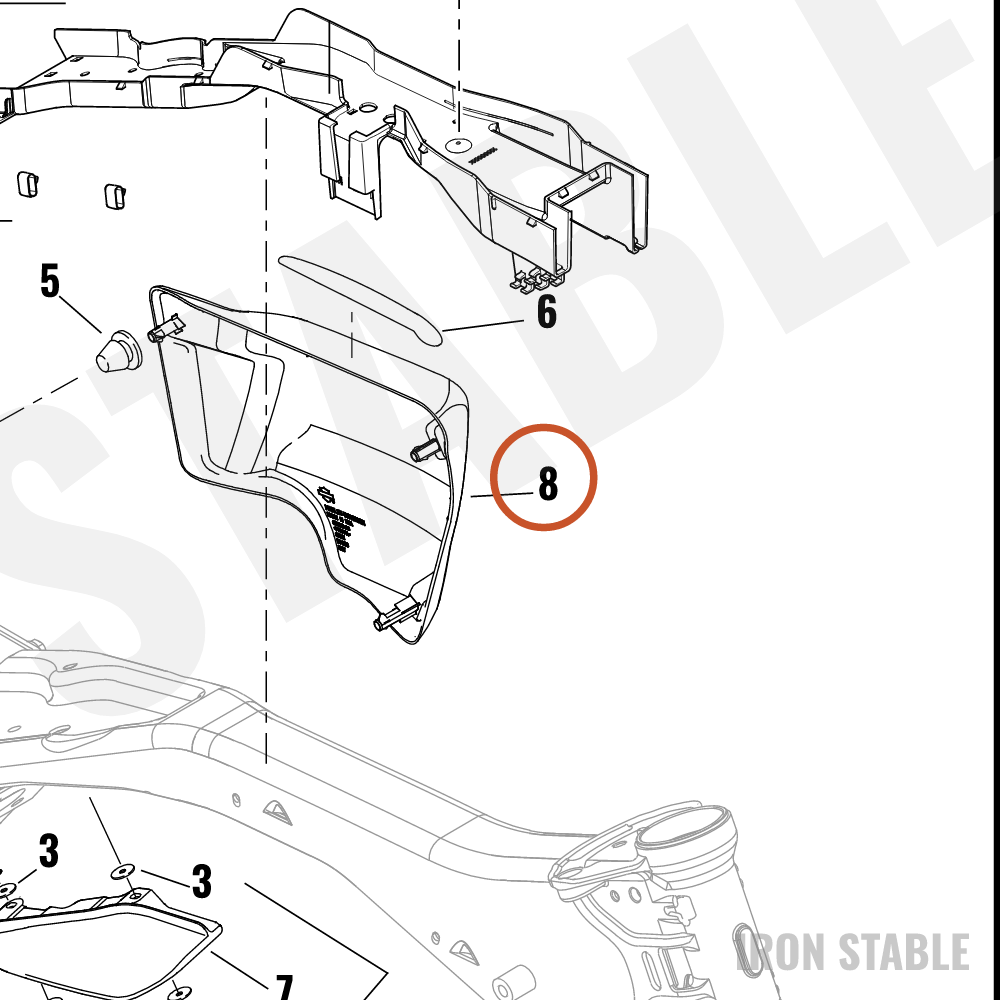 Harley-Davidson Cover, Side, Rh, Sld