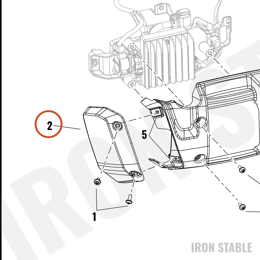 Harley-Davidson Chin Spoiler, Side, Rh