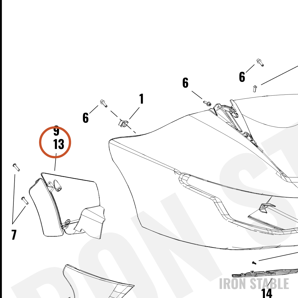 Harley-Davidson Sub-Assembly, Splr, Wing, Adj, Rh